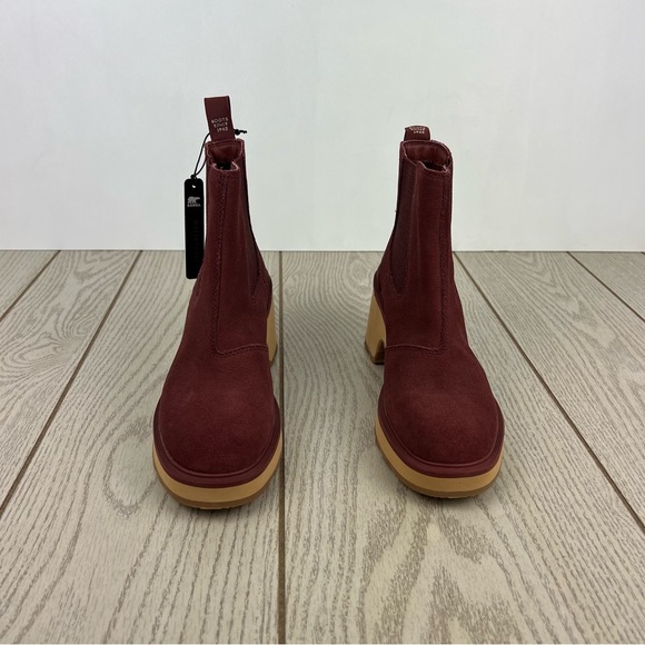 Sorel Women's Hi-Line Heel Chelsea Boots US6.5 Spice, Tawny Buff $190 - Picture 2 of 11
